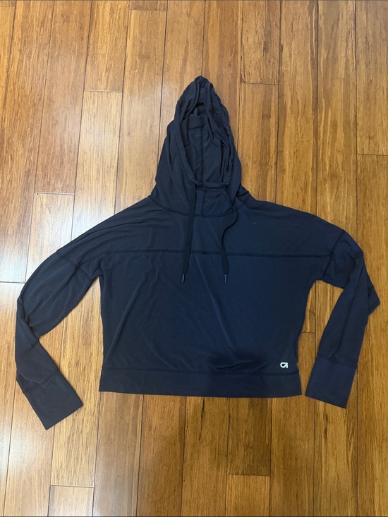 GAP Tops - GAP Black Lightweight Hooded Sweatshirt